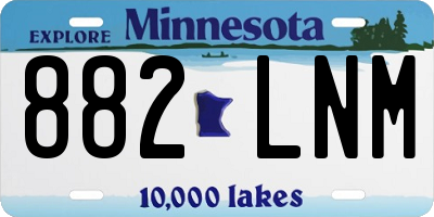 MN license plate 882LNM
