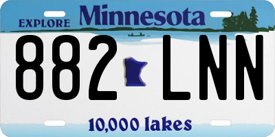 MN license plate 882LNN