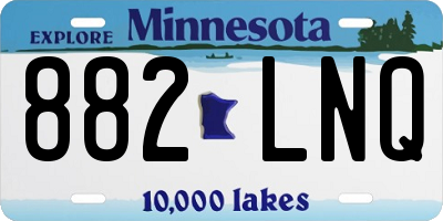 MN license plate 882LNQ