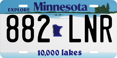 MN license plate 882LNR