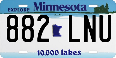 MN license plate 882LNU
