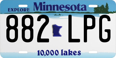MN license plate 882LPG
