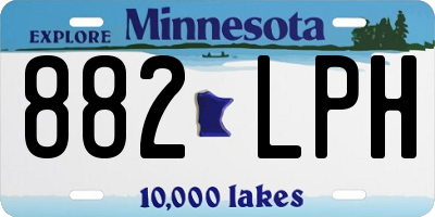 MN license plate 882LPH