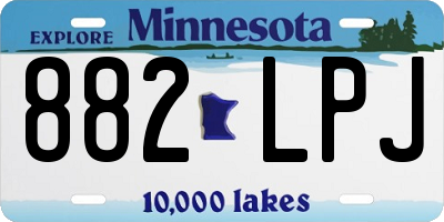 MN license plate 882LPJ