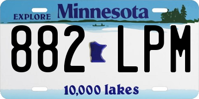 MN license plate 882LPM
