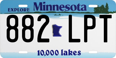 MN license plate 882LPT