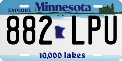 MN license plate 882LPU