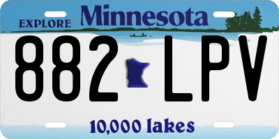 MN license plate 882LPV