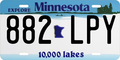 MN license plate 882LPY