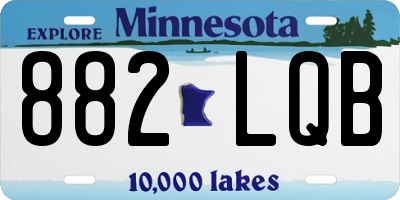 MN license plate 882LQB