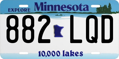MN license plate 882LQD