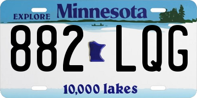 MN license plate 882LQG
