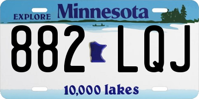 MN license plate 882LQJ