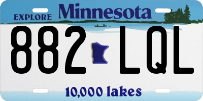 MN license plate 882LQL