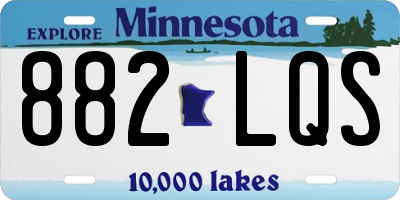 MN license plate 882LQS