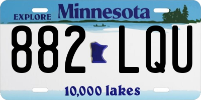 MN license plate 882LQU