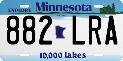 MN license plate 882LRA