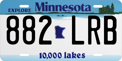 MN license plate 882LRB