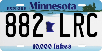 MN license plate 882LRC