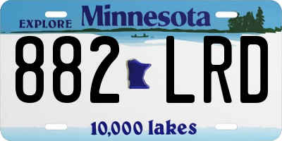 MN license plate 882LRD