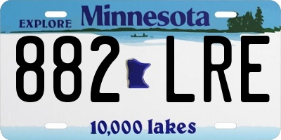 MN license plate 882LRE