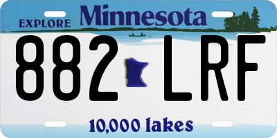 MN license plate 882LRF