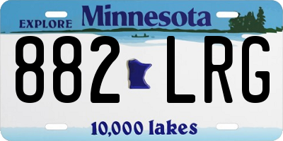 MN license plate 882LRG