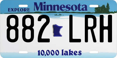 MN license plate 882LRH