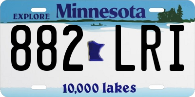 MN license plate 882LRI