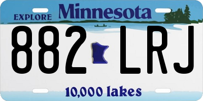 MN license plate 882LRJ