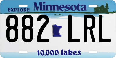 MN license plate 882LRL