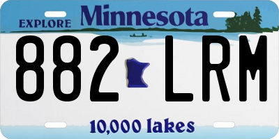 MN license plate 882LRM