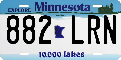 MN license plate 882LRN