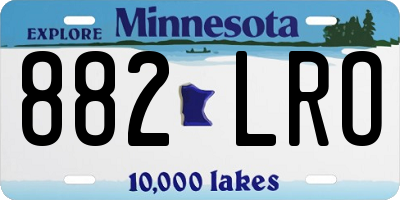 MN license plate 882LRO