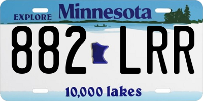 MN license plate 882LRR