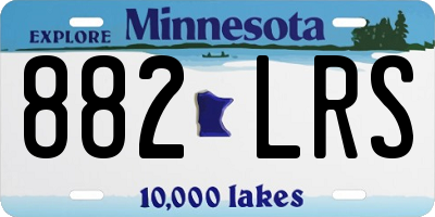 MN license plate 882LRS