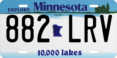MN license plate 882LRV