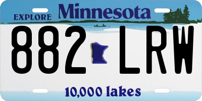 MN license plate 882LRW