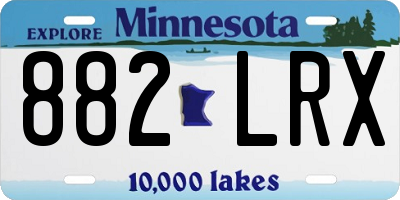 MN license plate 882LRX