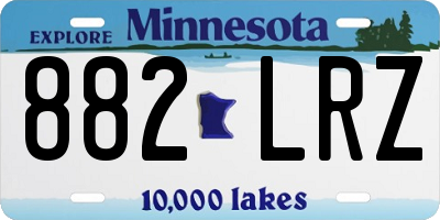 MN license plate 882LRZ