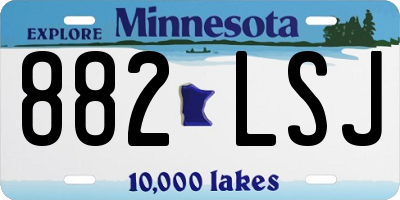 MN license plate 882LSJ