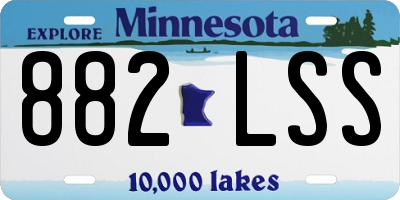 MN license plate 882LSS