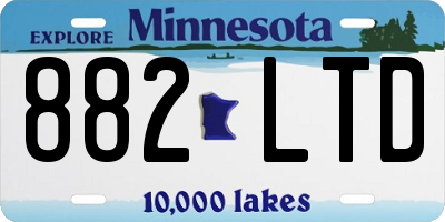 MN license plate 882LTD