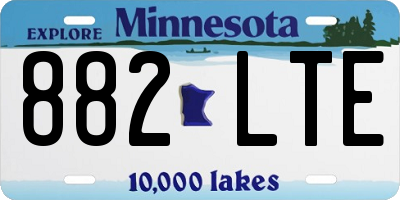 MN license plate 882LTE