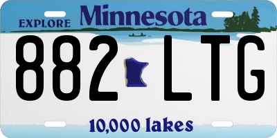 MN license plate 882LTG