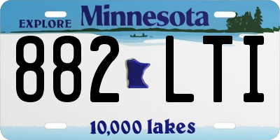 MN license plate 882LTI