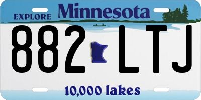 MN license plate 882LTJ