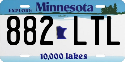 MN license plate 882LTL