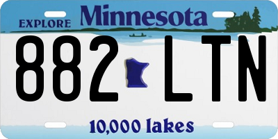 MN license plate 882LTN