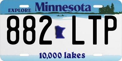 MN license plate 882LTP